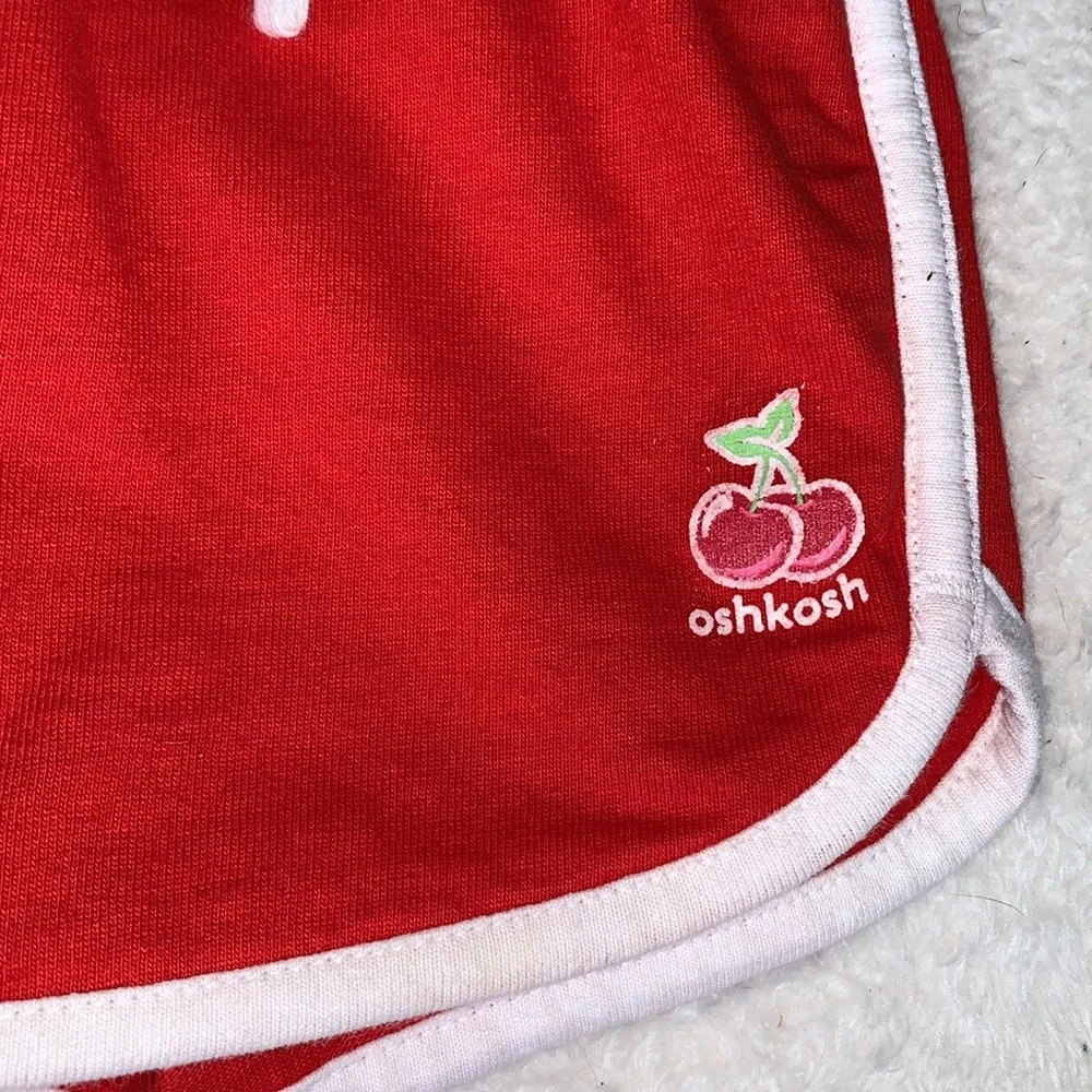 Oshkosh Red Cherry Shorts Baby Girl 0-3M